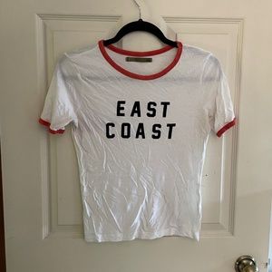 Sefra fitted graphic tee S